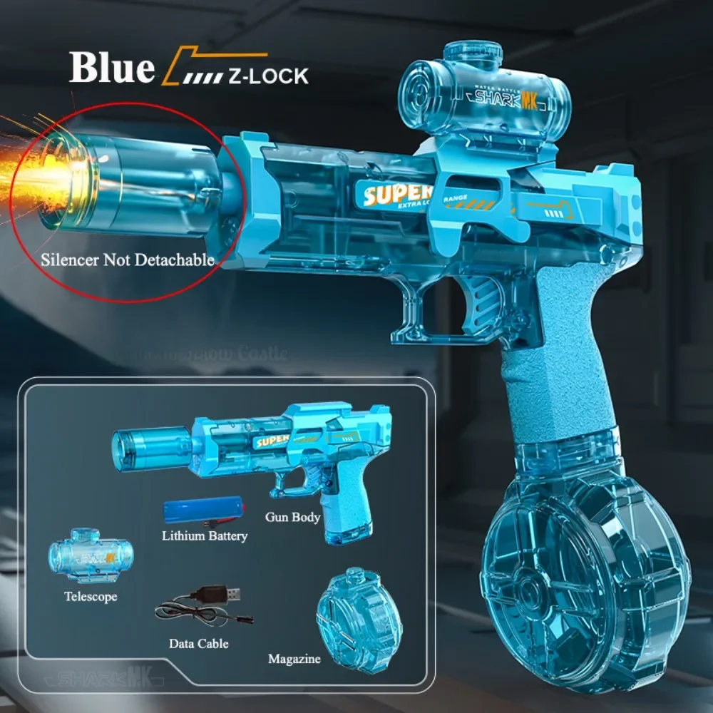 Electric Uzi Water Gun Shock - Automatic Shot - Imagen 4