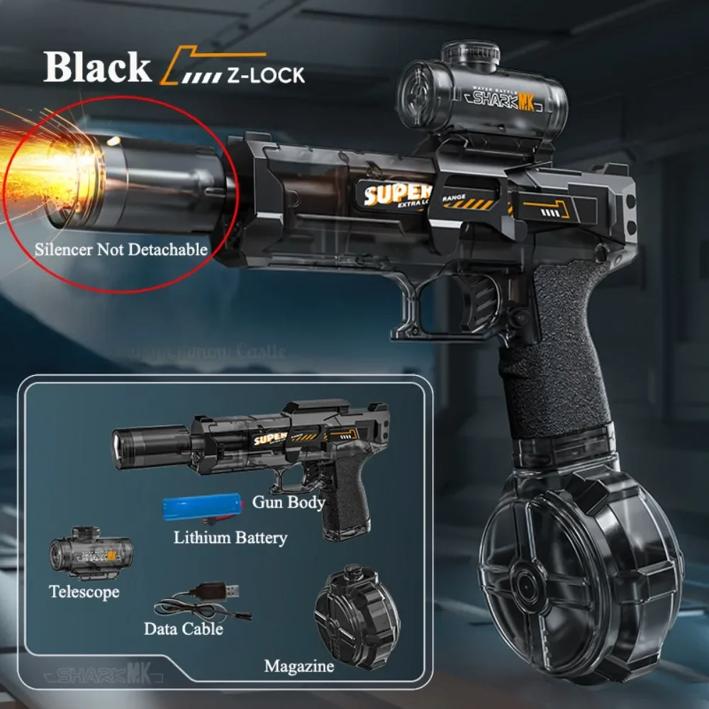 Electric Uzi Water Gun Shock - Automatic Shot - Imagen 3
