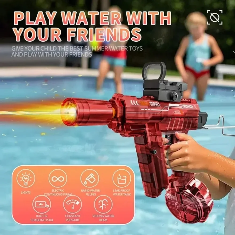Electric Uzi Water Gun Shock - Automatic Shot - Imagen 2